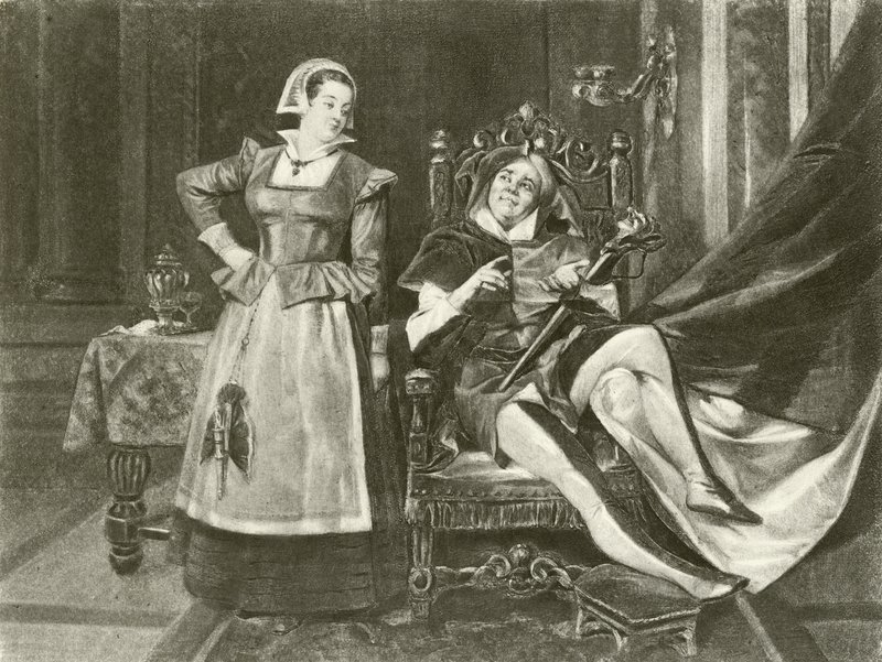 La Nuit des rois. Acte I-Scène V - Felix Octavius Carr Darley