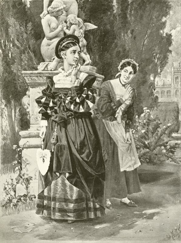 Les Deux Gentilshommes de Vérone. Acte I, Scène II - Felix Octavius Carr Darley