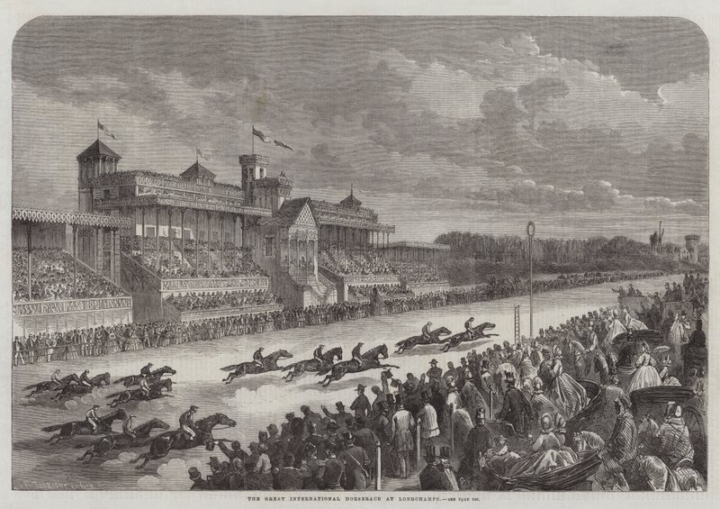 La grande course internationale de chevaux à Longchamp - Felix Thorigny