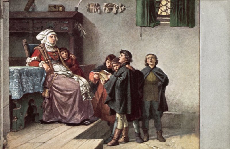 Martin Luther chantant pour Frau Cotta lorsqu