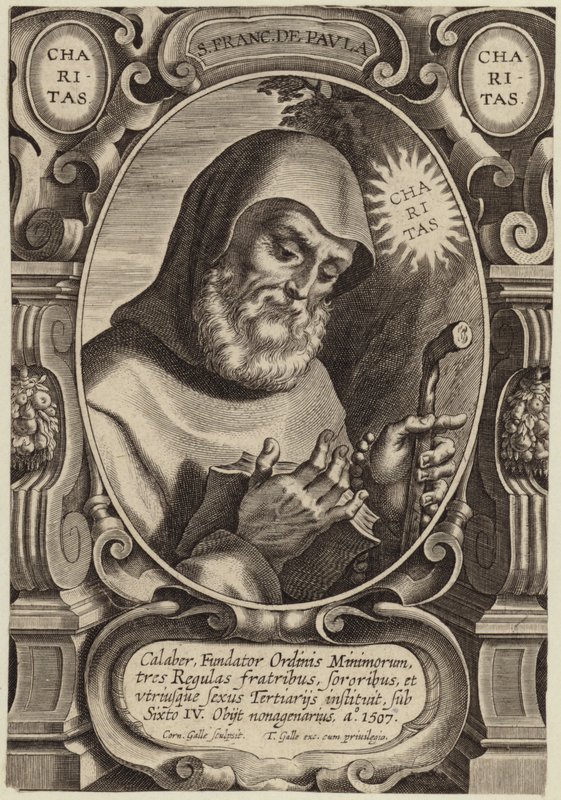 Portrait de Saint François de Paule - Flemish School