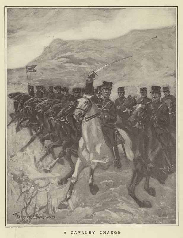 Une charge de cavalerie - Fletcher C. Ransom