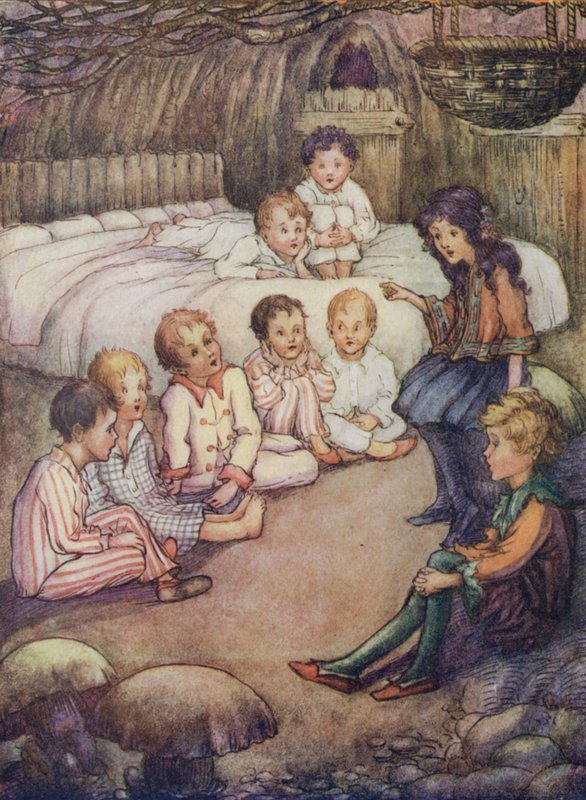 Maison souterraine dans les bois où Wendy racontait des histoires - Flora White