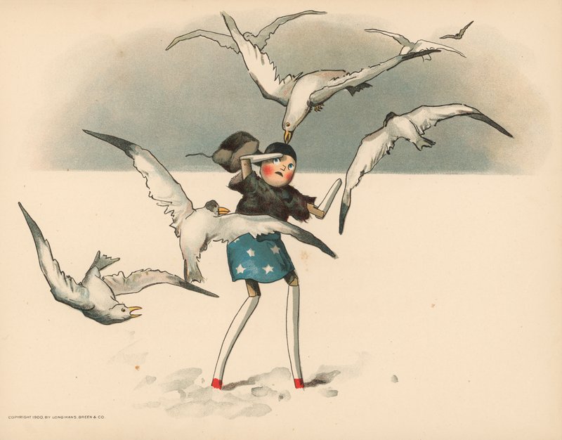 Illustration pour Les aventures polaires de Golliwogg - Florence K. Upton