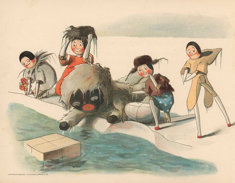 Illustration pour Les aventures polaires de Golliwogg - Florence K. Upton