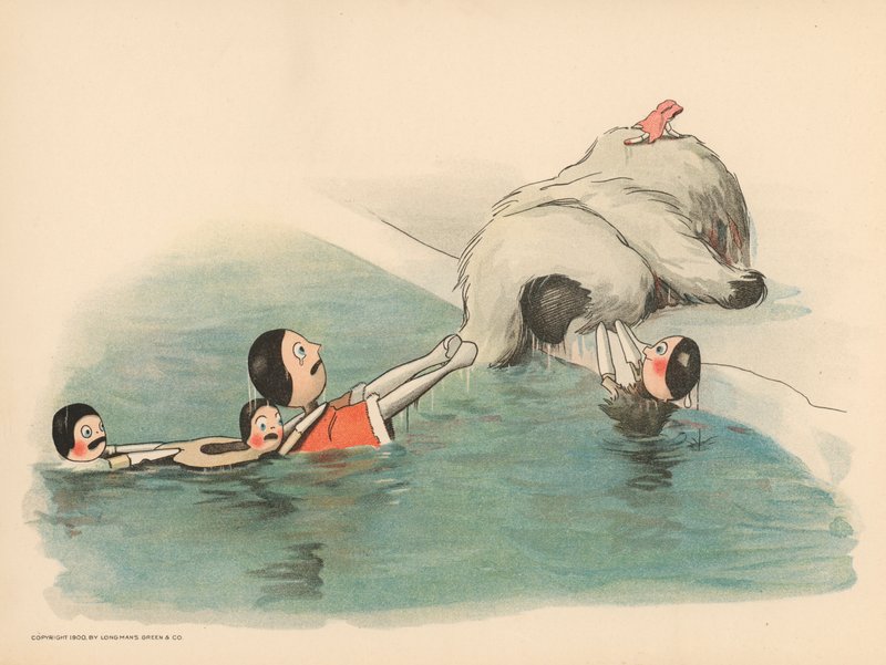 Illustration pour Les aventures polaires de Golliwogg - Florence K. Upton