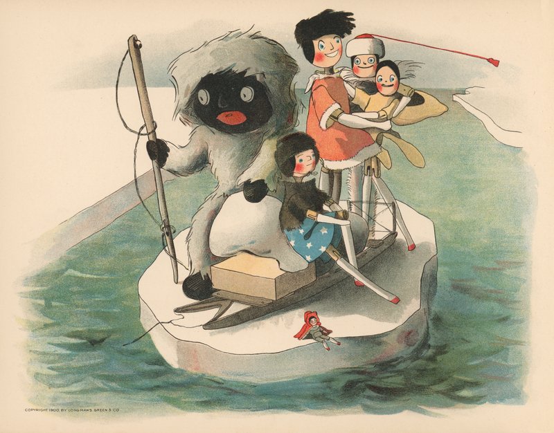 Illustration pour Les aventures polaires de Golliwogg - Florence K. Upton