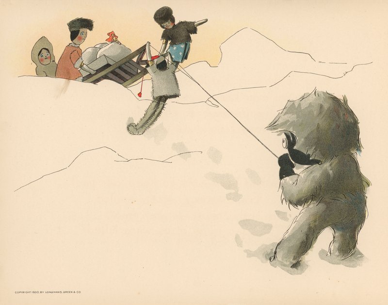 Illustration pour Les aventures polaires de Golliwogg - Florence K. Upton