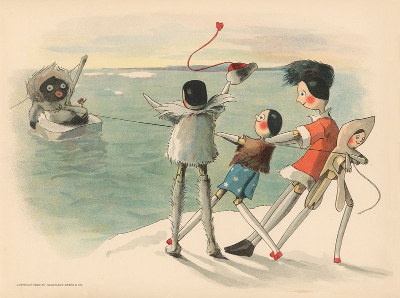 Illustration pour Les aventures polaires de Golliwogg - Florence K. Upton