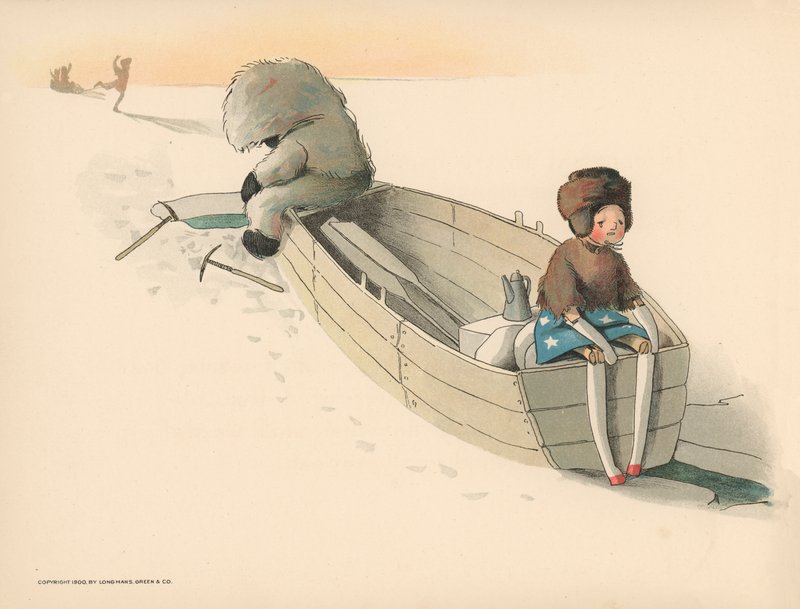 Illustration pour Les aventures polaires de Golliwogg - Florence K. Upton