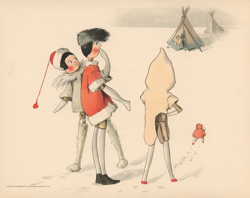 Illustration pour Les aventures polaires de Golliwogg - Florence K. Upton