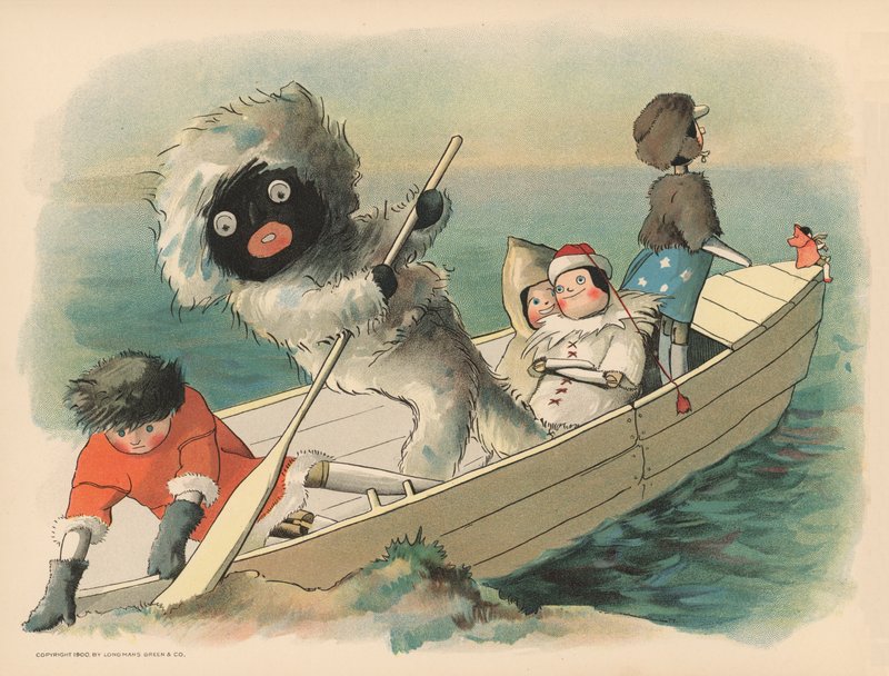 Illustration pour Les aventures polaires de Golliwogg - Florence K. Upton