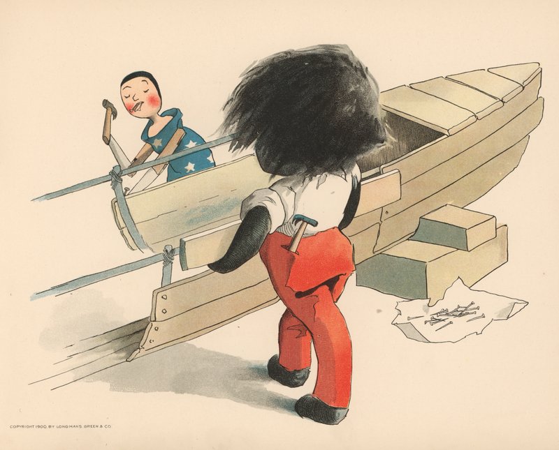 Illustration pour Les aventures polaires de Golliwogg - Florence K. Upton