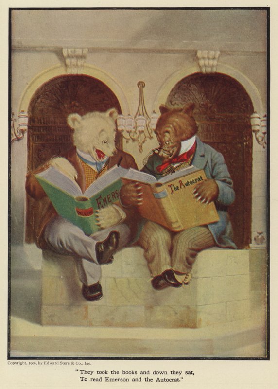 Ils ont pris les livres et se sont assis pour lire Emerson et l