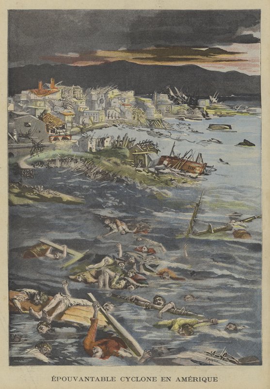 Ouragan épouvantable en Amérique - Fortune Louis Meaulle