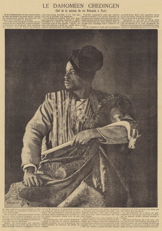 Chedingen, chef de la mission du roi dahoméen Béhanzin à Paris - Fortune Louis Meaulle