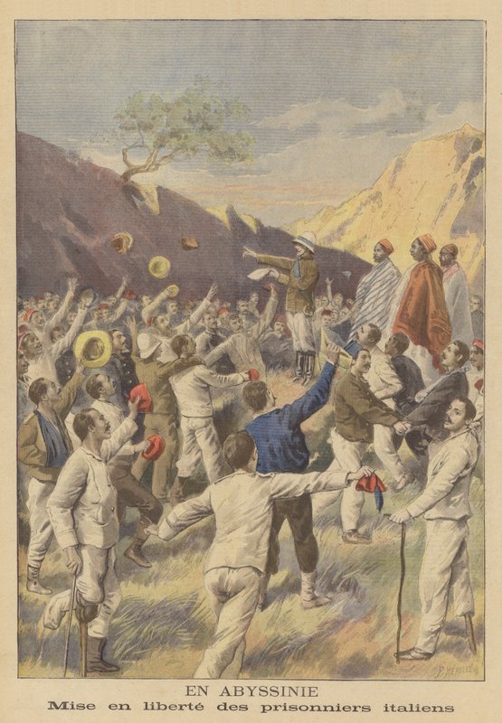 Libération des prisonniers italiens en Éthiopie - Fortune Louis Meaulle