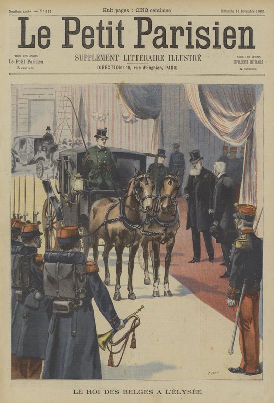 Léopold II, roi des Belges, au palais de l