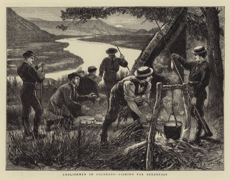 Anglais au Colorado, pêchant pour le petit-déjeuner - Francis S. Walker