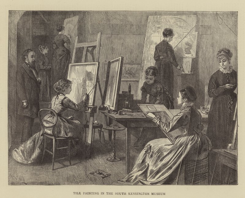 Peinture sur carreaux au musée de South Kensington - Francis Wilfred Lawson