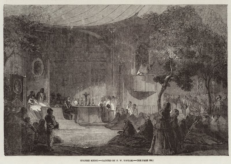 Scène espagnole - Francis William Topham