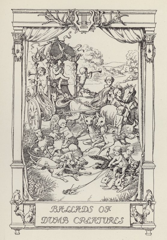 Un autre livre de vers pour les enfants : Ballades de créatures muettes (litho) - Francis Donkin Bedford