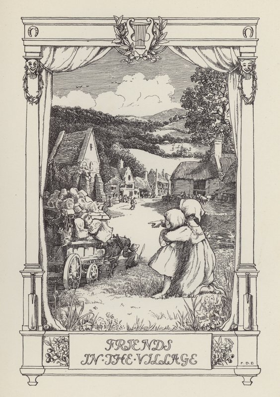 Un autre livre de vers pour les enfants : Les amis du village (litho) - Francis Donkin Bedford