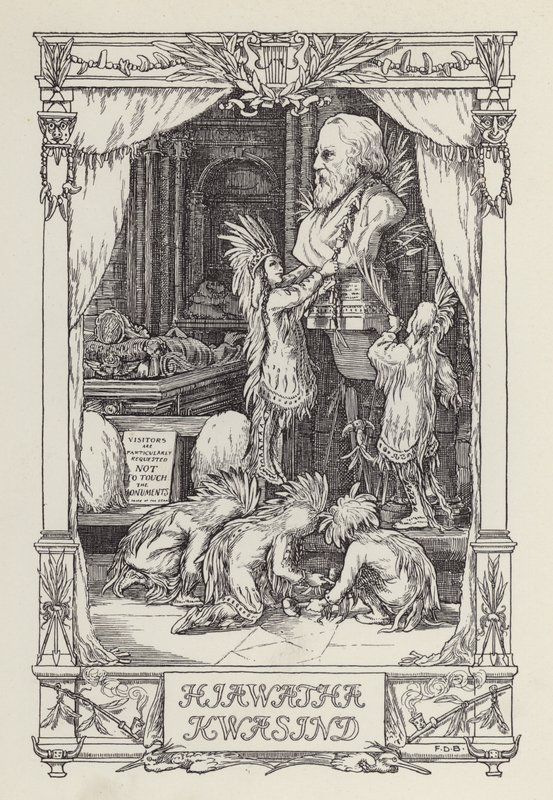 Un autre livre de vers pour les enfants : Hiawatha Kwasind (litho) - Francis Donkin Bedford