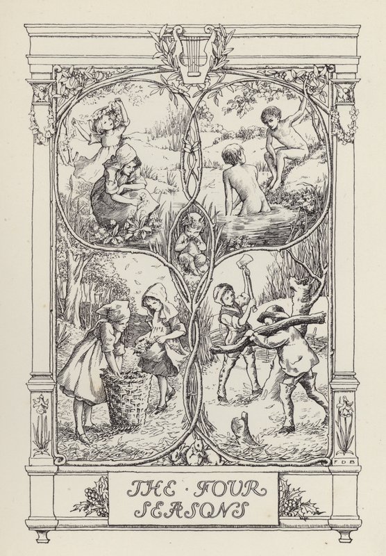 Un autre livre de vers pour les enfants : Les quatre saisons (litho) - Francis Donkin Bedford