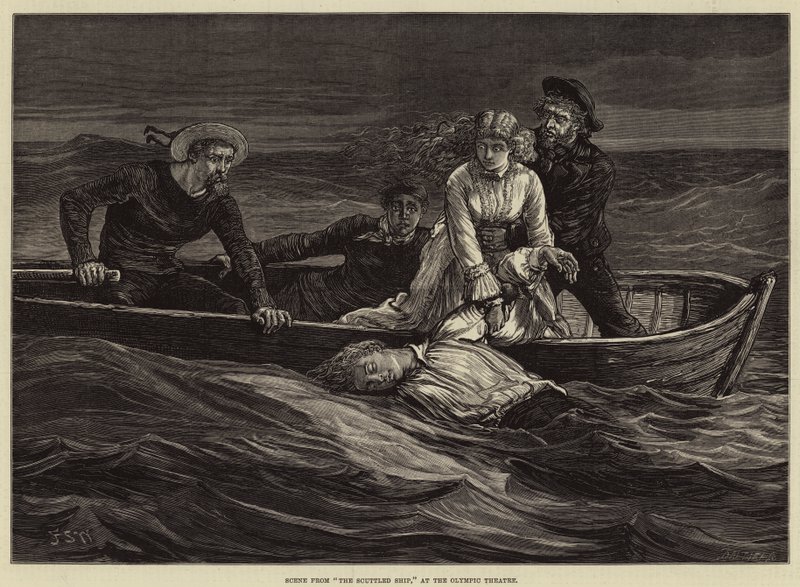 Scène de Le Navire Sabordé, au Théâtre Olympique - Francis S. Walker