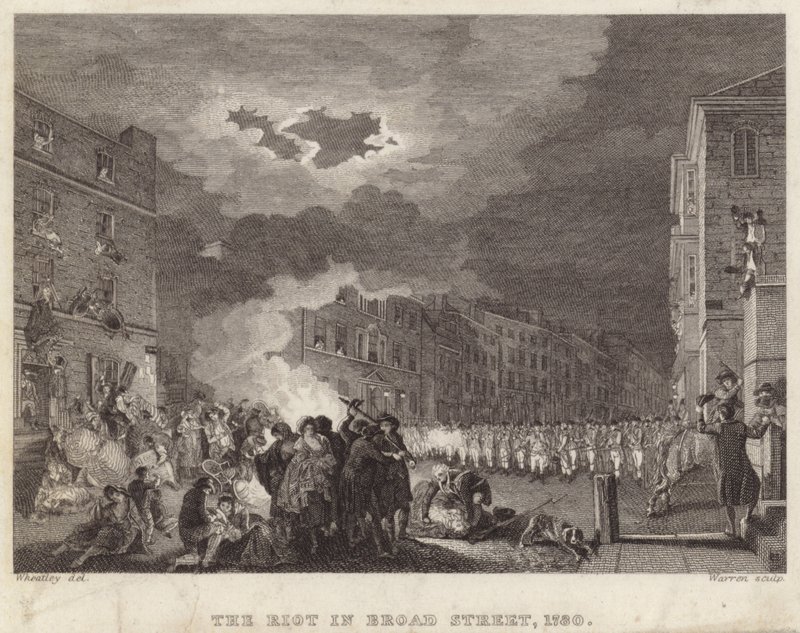 Émeute à Broad Street en 1780 - Francis Wheatley