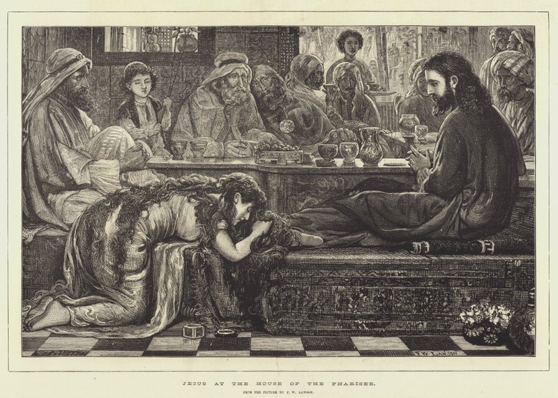 Jésus chez le Pharisien - Francis Wilfred Lawson