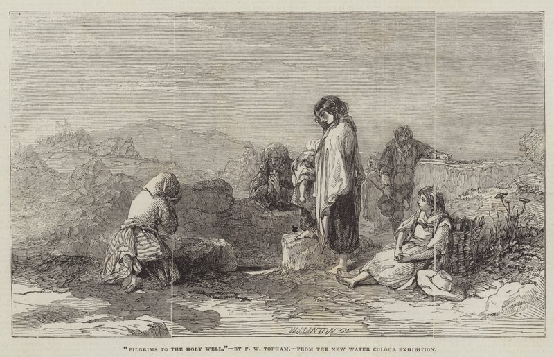 Pèlerins au Puits Saint - Francis William Topham