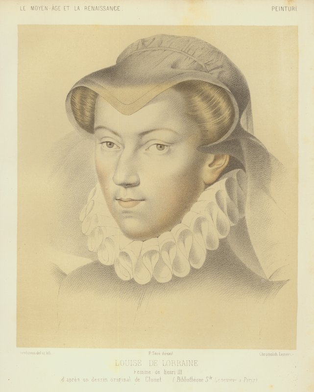 Louise de Lorraine, épouse du roi Henri III de France - Francois (after) Clouet