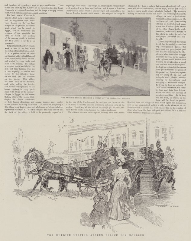 Le Khédive quittant le palais d