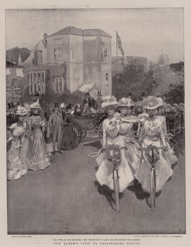 La visite de la reine au château de Carisbrooke - Frank Craig