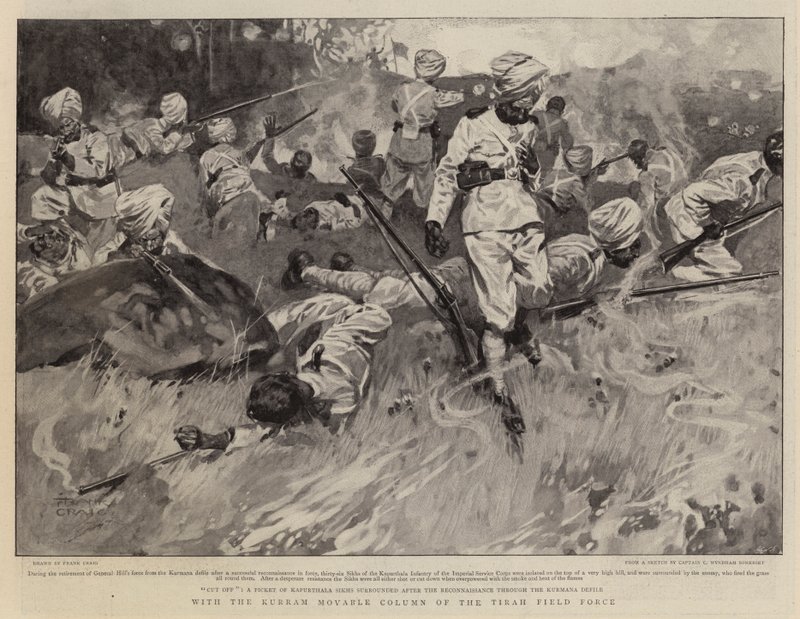 Avec la colonne mobile de Kurram de la force de campagne de Tirah - Frank Craig