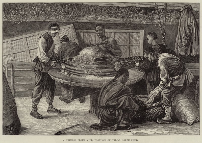Un moulin à farine chinois, province de Chi-Li, Chine du Nord - Frank Dadd