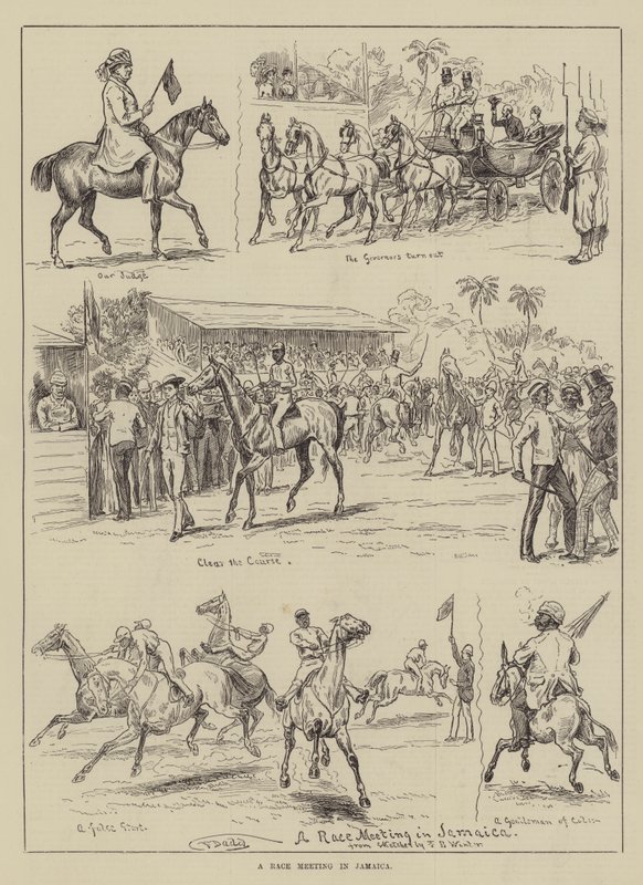 Une réunion de course en Jamaïque - Frank Dadd