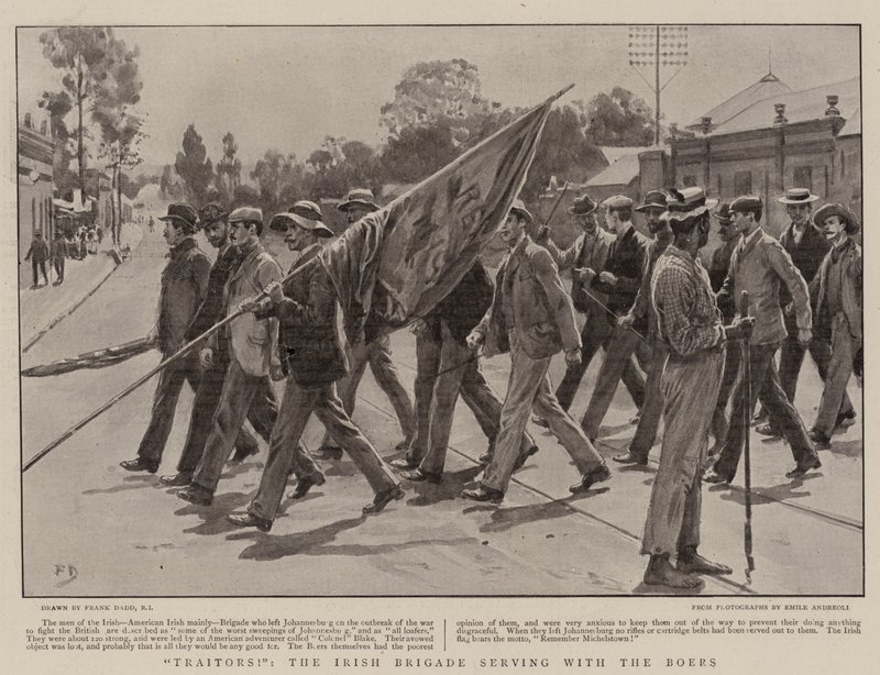 Traîtres!, la Brigade irlandaise servant avec les Boers - Frank Dadd
