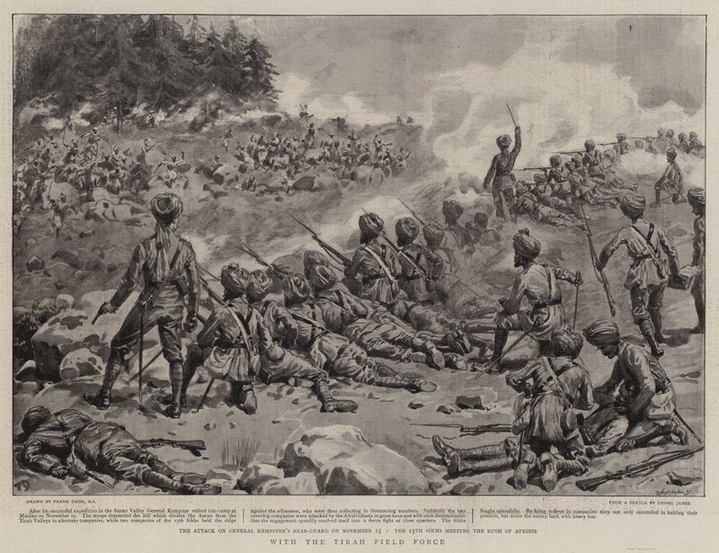 Avec la force de campagne de Tirah - Frank Dadd
