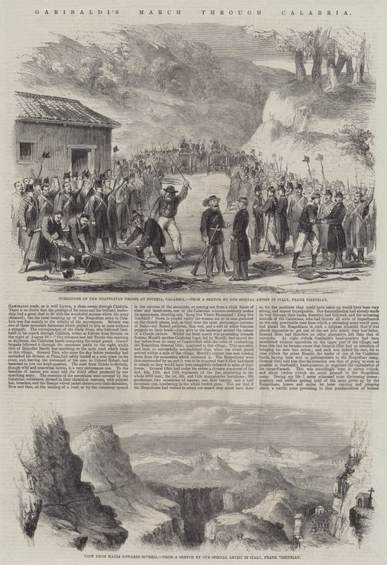 La marche de Garibaldi à travers la Calabre - Frank Vizetelly