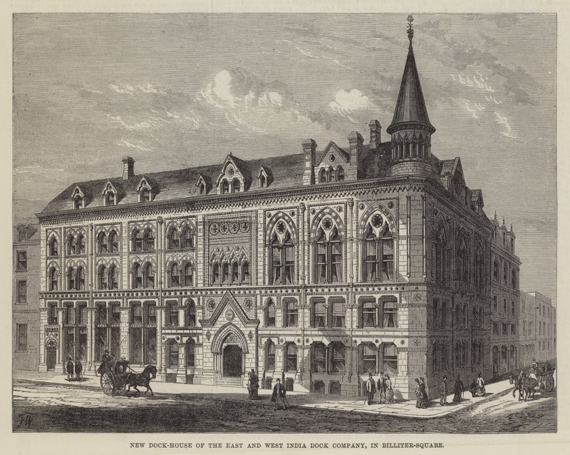 Nouvelle maison des docks de la East and West India Dock Company, à Billiter-Square - Frank Watkins