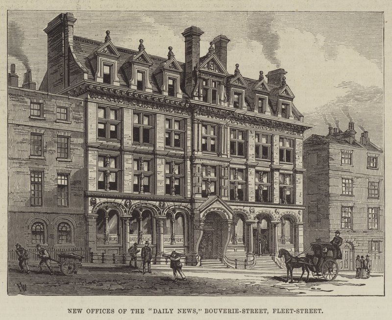 Nouveaux bureaux du Daily News, Bouverie-Street, Fleet-Street - Frank Watkins