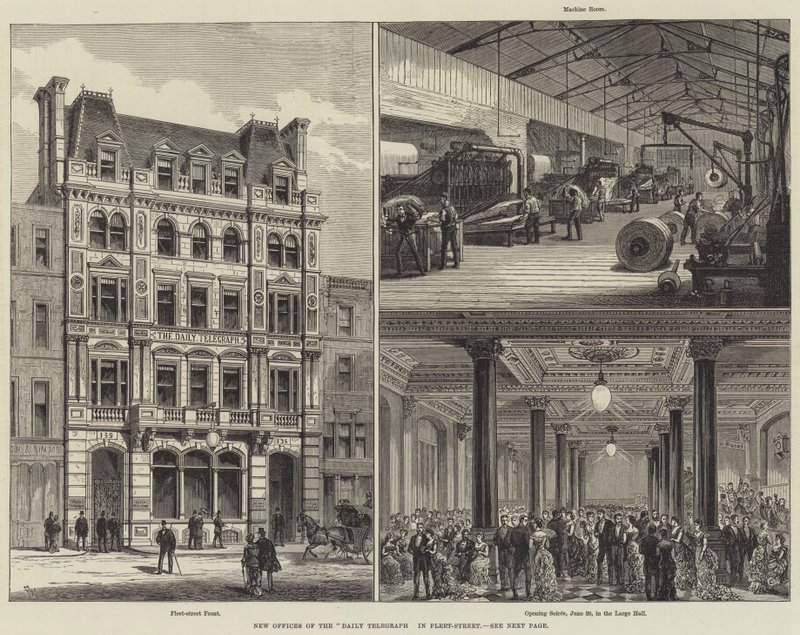Nouveaux bureaux du Daily Telegraph à Fleet-Street - Frank Watkins