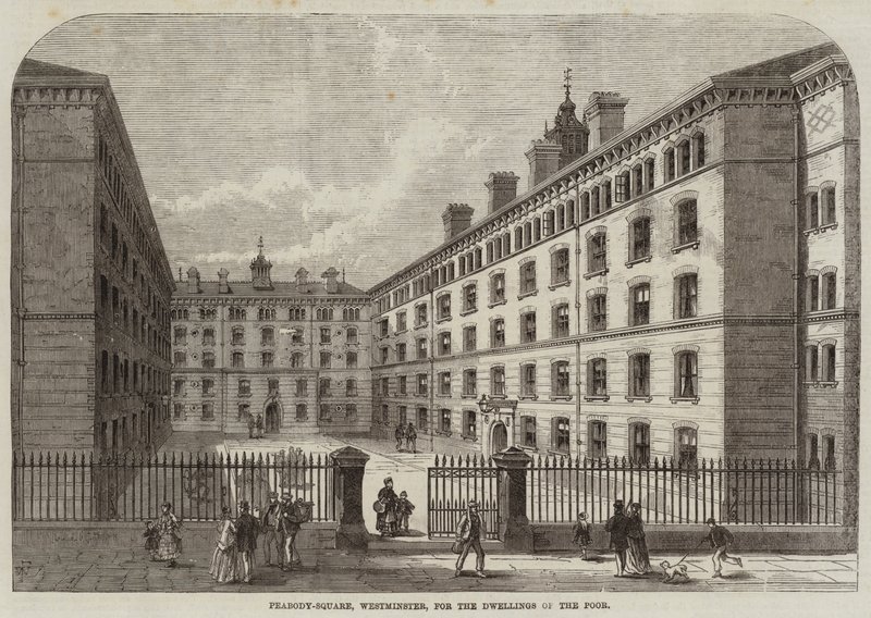 Peabody-Square, Westminster, pour les logements des pauvres - Frank Watkins