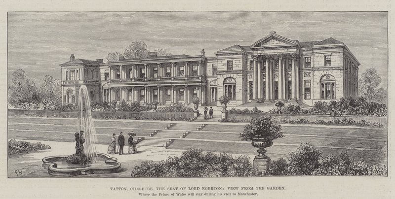 Tatton, Cheshire, la Résidence de Lord Egerton, Vue du Jardin - Frank Watkins