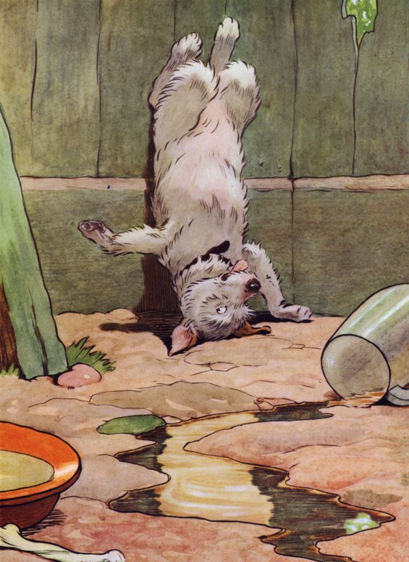 Illustration pour La Mère Hubbard - Frank Adams