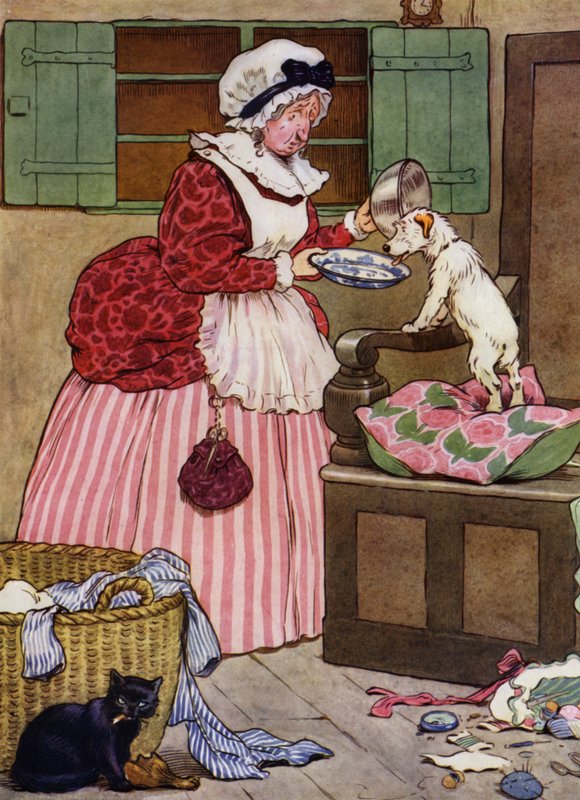Illustration pour La Mère Hubbard - Frank Adams