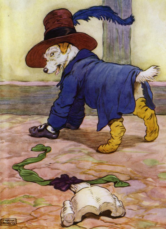 Illustration pour Vieille Mère Hubbard - Frank Adams